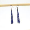 Stylish Blue Textured Earring