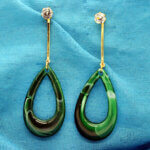 Stylish Bottle Green Earring
