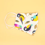 Beautiful Bird Printed Cotton Mask For Kids