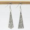 Sparkling Silver Colored Stylish Ear Ring - Image 2