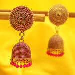 Lovely Pink Jhumka