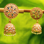 Heavy Party wear Peach Jhumka