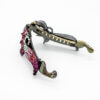 Pink & White Stone Embedded Banana Clip - Image 3