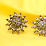 Antique Flower Ear Studs