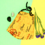 Yellow colour Font Style Cotton Mask