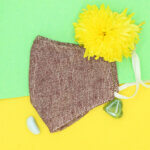 Maroon Plain Color Mask