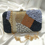 Party Collection Beautiful Clutch Exclusive Hand Crafted with Stones & Beads