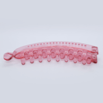 Pink Transparent Daily Wear Banana Clip