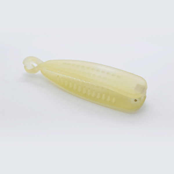 White Matte colour Daily Wear Banana Clip - Image 2