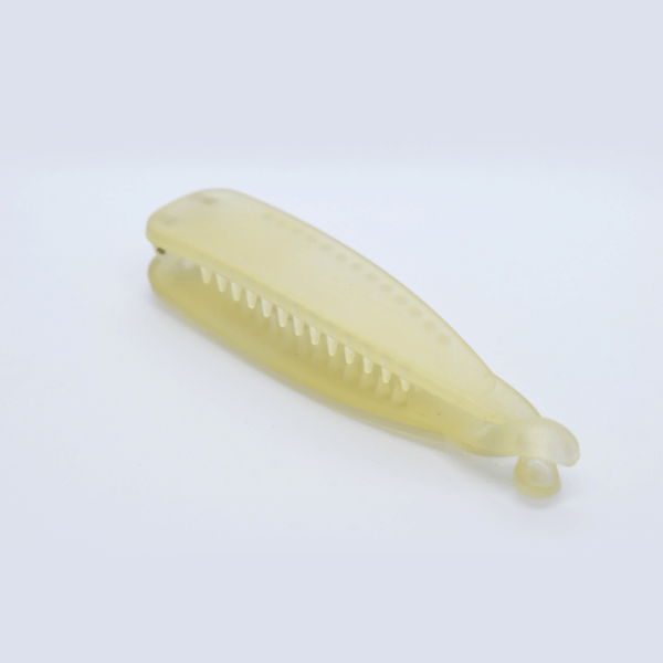 White Matte colour Daily Wear Banana Clip - Image 3