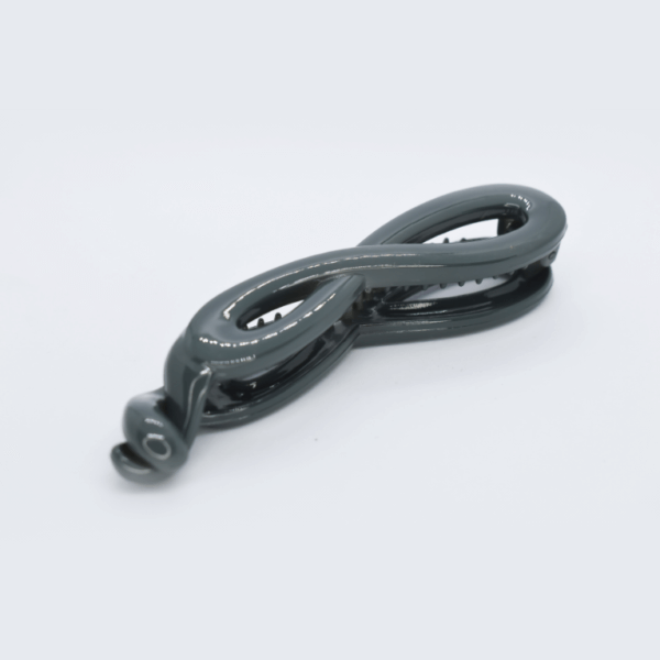 Grey Glossy Daily Wear Banana Clip - Image 2