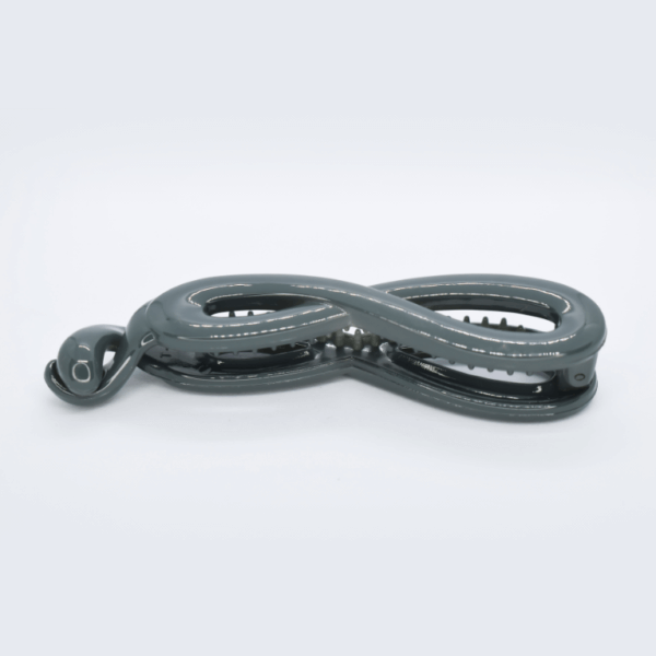 Grey Glossy Daily Wear Banana Clip