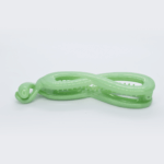 Green Glossy Daily Wear Banana Clip