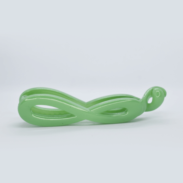 Green Glossy Daily Wear Banana Clip - Image 3