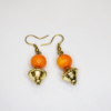 Multicolor Peacock pattern Onyx Stone Beads Single Line Neckpiece with Earring for Women & Girls - Image 3