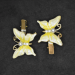 Yellow Butterfly Metal Hairclip for Kids & Girls