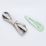 Purple Bow Pattern Tic-Tac Clip for Kids & Girls